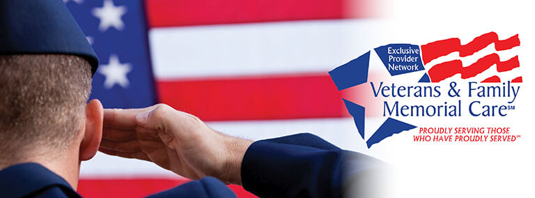 Veterans & Family Memorial Care - Exclusive Provider Network banner