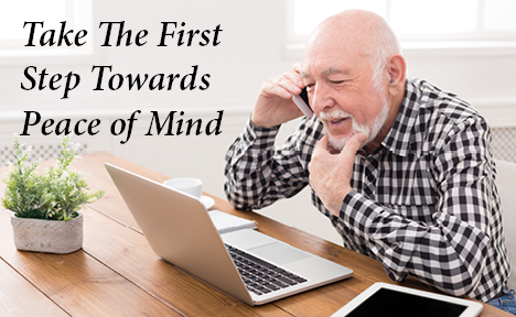 Elderly veteran planning his funeral over the phone